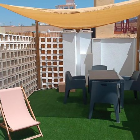 Estudio Centro Malaga Terraza Y Barbacoa ภายนอก รูปภาพ