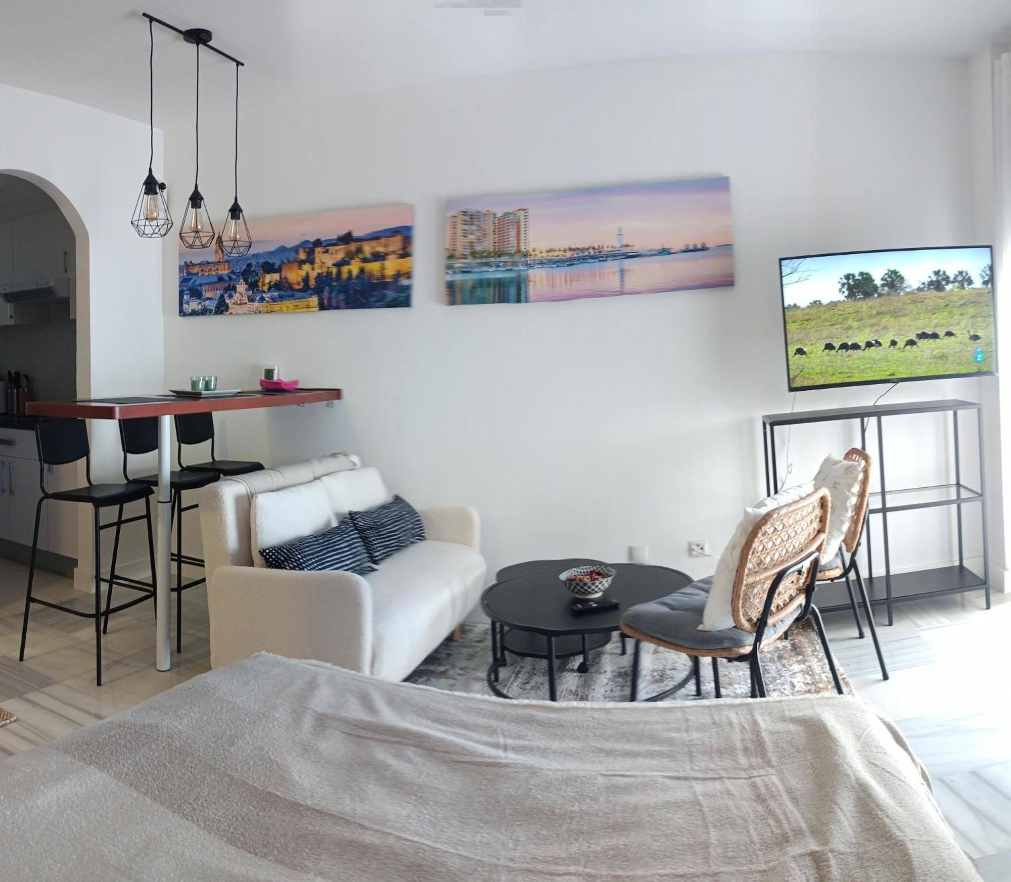 Estudio Centro Malaga Terraza Y Barbacoa ภายนอก รูปภาพ